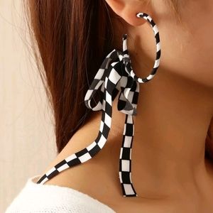 🍉5 for $25* Bow Decor Hoop Earrings